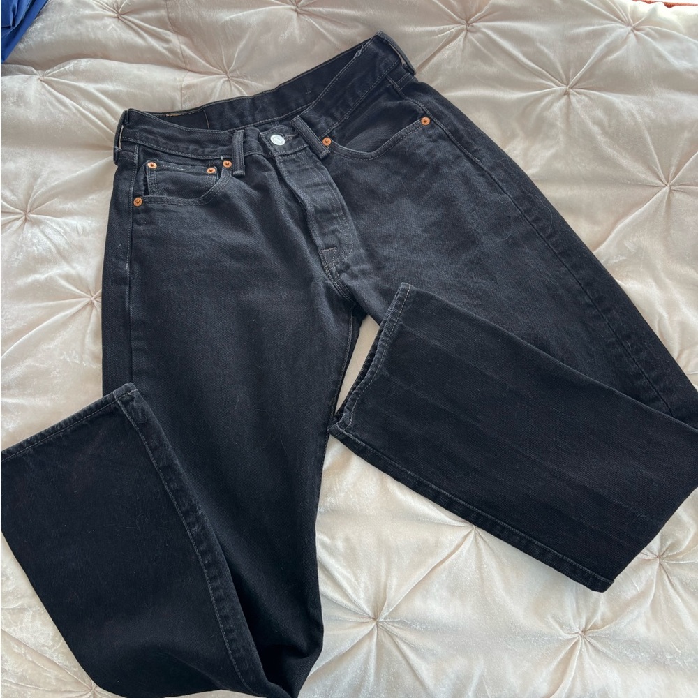vintage men's levi's 501 black jeans 29x32